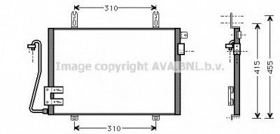 AVA QUALITY COOLING rt5221 -  Конденсатор, кондиционер
